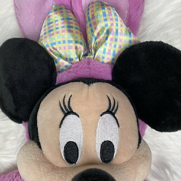 Disney Store 18" Minnie Mouse In Easter Bunny Suit Rabbit Plush Pink - Picture 4 of 12